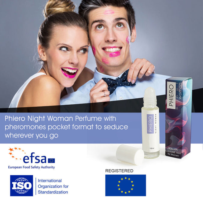 500 Cosmetics – Phiero Night Woman. Perfume with Pheromones in Roll-on Format for Women