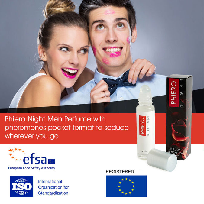 500 COSMETICA - PHIERO NIGHT MAN PARFUM FEROMONEN VOOR MANNEN MET ROLL-ON