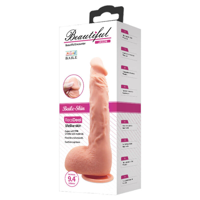 Baile – Jason Realistic Dildo Natural 24 cm
