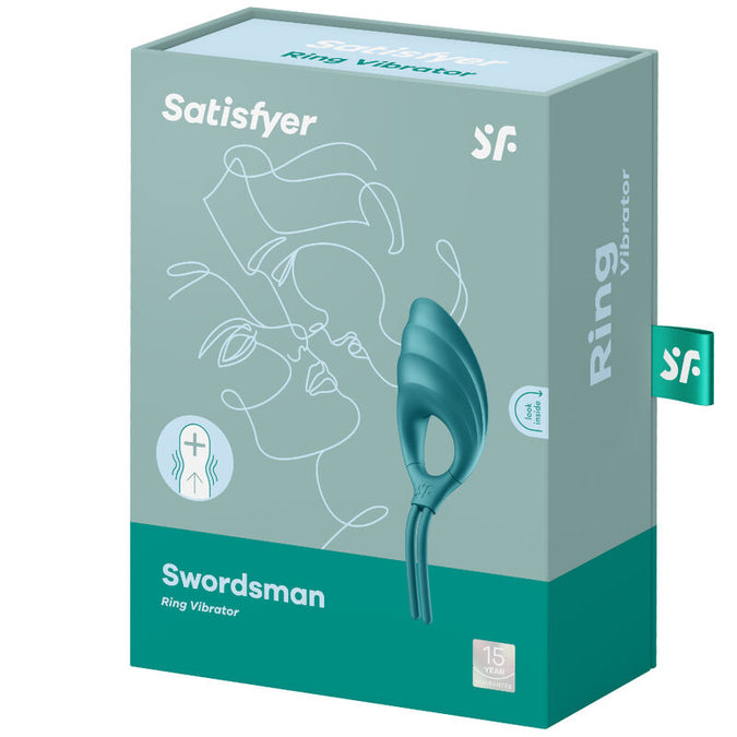 SATISFYER - SWORDSMAN RINGVIBRATOR GROEN