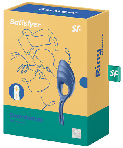 SATISFYER - SWORDSMAN RING VIBRATOR BLUE