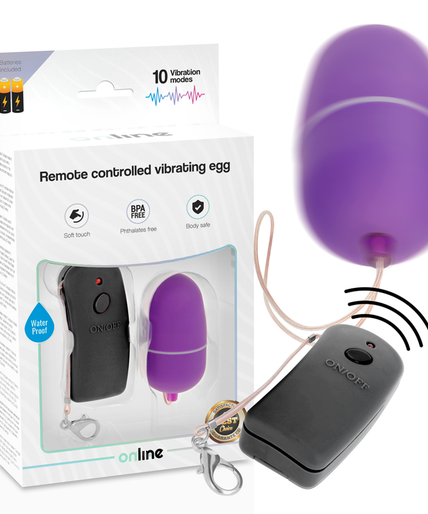 ONLINE - REMOTE CONTROLLED VIBRATING EGG PURPLE