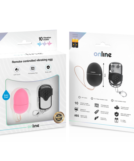 ONLINE - REMOTE CONTROL VIBRATING EGG S PINK
