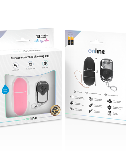 ONLINE - REMOTE CONTROL VIBRATING EGG L PINK