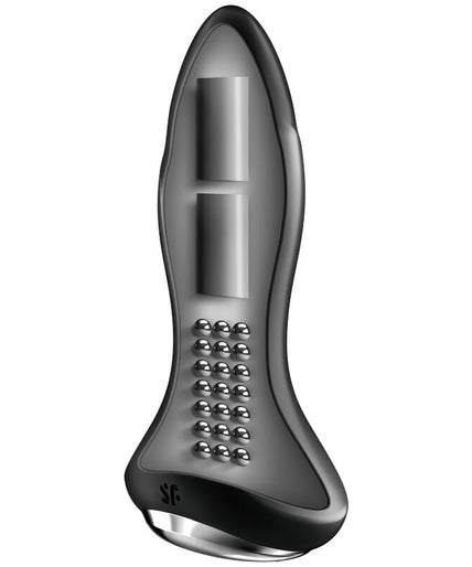 SATISFYER - ROTATOR PLUG 1+ VIBRATING PLUG APP BLACK