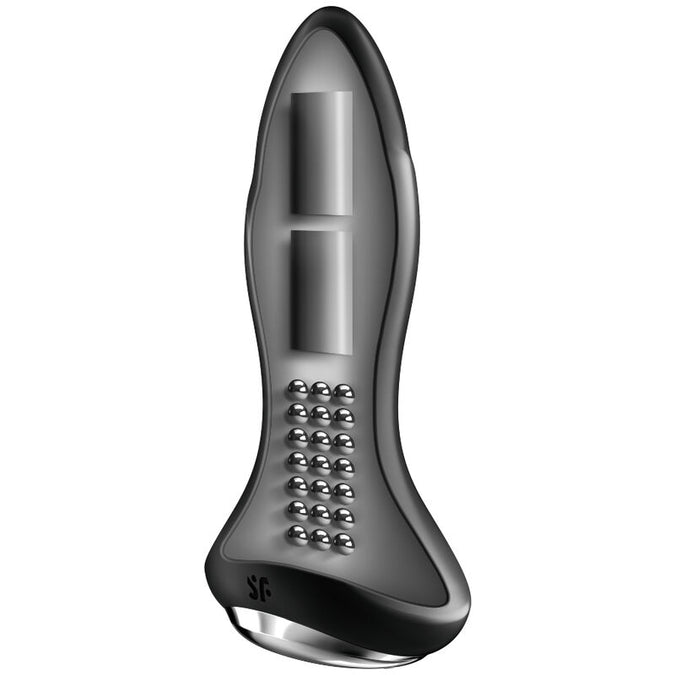 SATISFYER - ROTATOR PLUG 1+ TRILLENDE PLUG APP ZWART