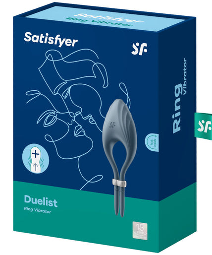 SATISFYER - DUELIST RING VIBRATOR GREY