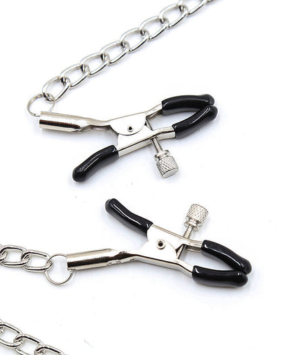 OHMAMA FETISH BLACK BALL GAG WITH NIPPLE CLAMPS