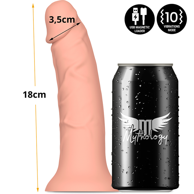 Mythology – Asher Original Dildo S – Vibrator Compatible with Watchme Wireless Technology