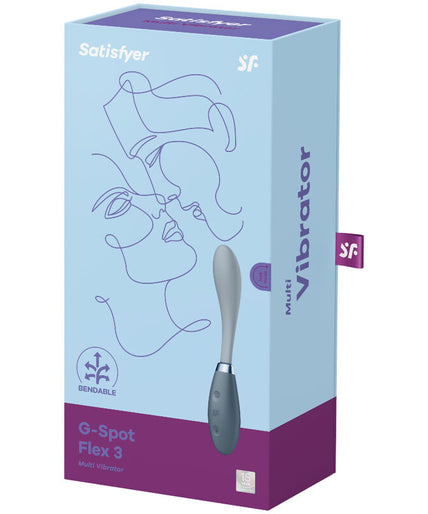 SATISFYER - G-SPOT FLEX 3 MULTI VIBRATOR GREY