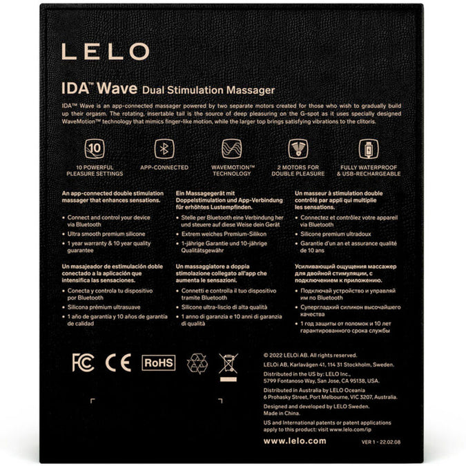 LELO – IDA WAVE Couples Massager – Coral