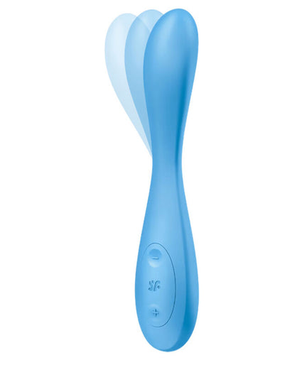 SATISFYER - G-SPOT FLEX 4+ MULTI VIBRATOR APP BLUE