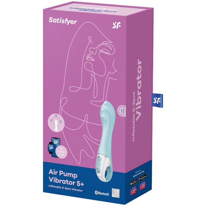 Satisfyer – Air Pump Vibrator 5+ Inflatable G – Spot Vibrator App Blue