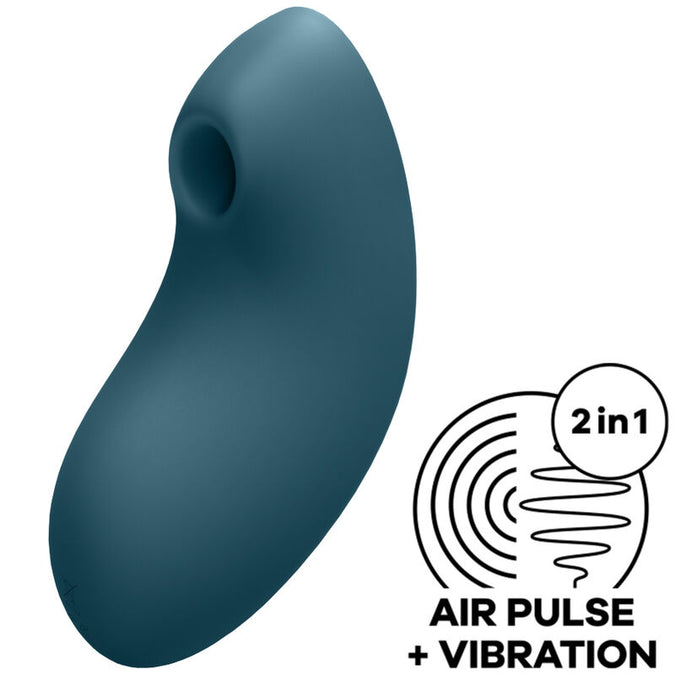 Satisfyer – Vulva Lover 2 luchtdrukstimulator en vibrator blauw