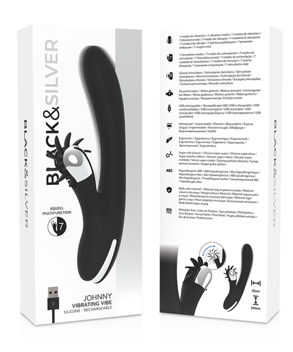 BLACK&SILVER - BUNNY JOHNNY VIBRATING VIBE