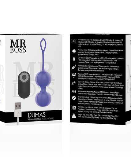 MR BOSS - DUMAS VIBRATING KEGEL BEADS REMOTE CONTROL