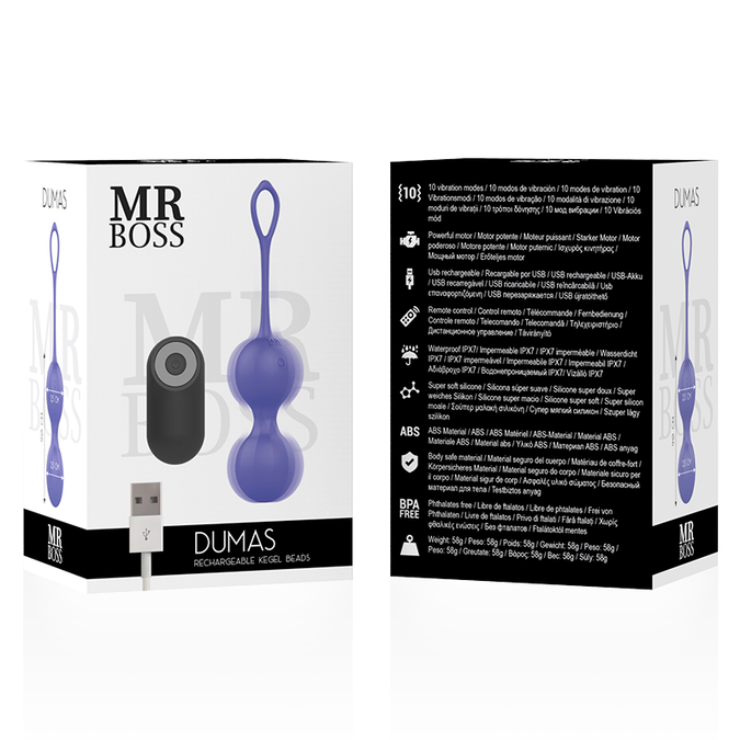 MR BOSS - DUMAS TRILLENDE KEGEL KRALEN AFSTANDSBEDIENING