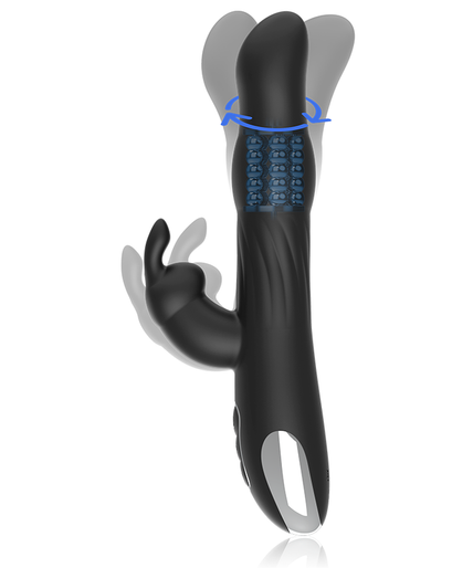 BRILLY GLAM - MOEBIUS RABBIT VIBRATOR & ROTATOR + WATCHME REMOTE CONTROL