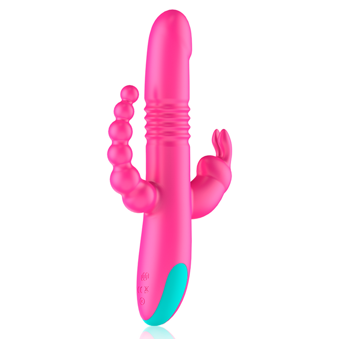 HAPPY LOKY - DONALD DRIEVOUDIGE STIMULATIE: ANAAL, G-PLEK & CLITORIS + WATCHME AFSTANDSBEDIENING