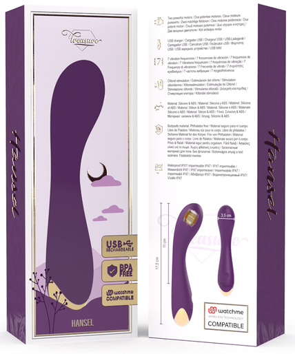 TREASURE - HANSEL G-SPOT VIBRATOR + WATCHME REMOTE CONTROL