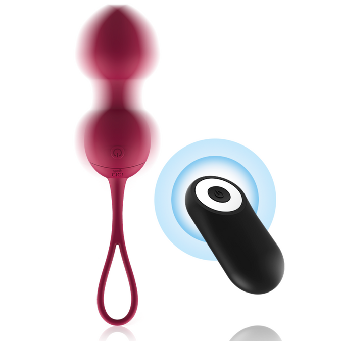 Cici Beauty – Basic Siliconen 3 Vibrerende Kegelparels met Afstandsbediening