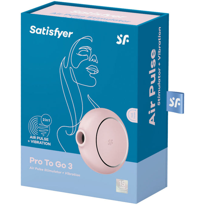 Satisfyer – Pro to Go 3 Double Air Pulse Stimulator & Vibrator Pink