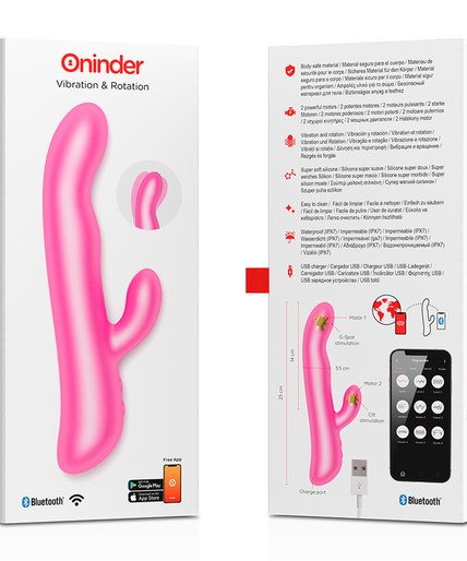 ONINDER - OSLO VIBRATION & ROTATION PINK - FREE APP