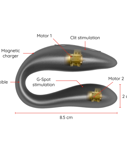 ONINDER - LISBOA BLACK G-POINT & CLITORIS STIMULATOR - FREE APP
