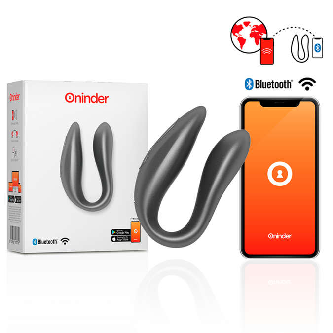 Oninder – Lisboa Zwart G – Punt- en Clitorisstimulator – Gratis App