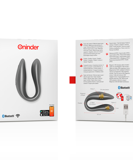 ONINDER - LISBOA BLACK G-POINT & CLITORIS STIMULATOR - FREE APP
