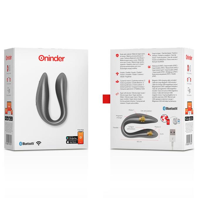 Oninder – Lisboa Zwart G – Punt- en Clitorisstimulator – Gratis App