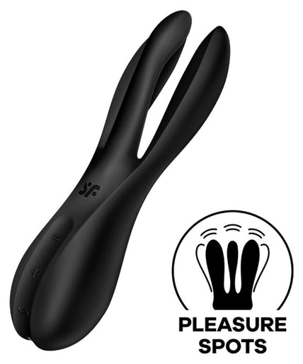SATISFYER - THREESOME 2 VIBRATOR BLACK