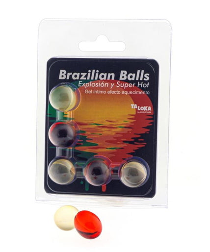 TALOKA - 5 BRAZILIAN BALLS SUPER HOT EFFECT EXCITING GEL