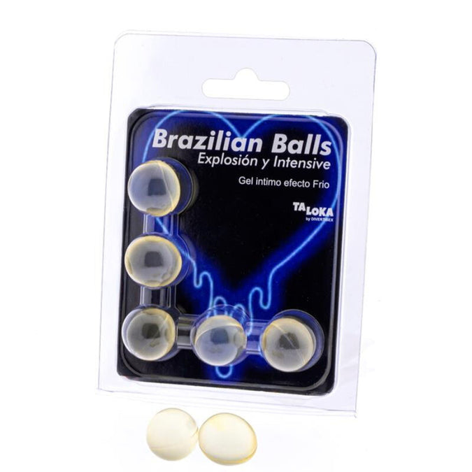 Taloka – 5 Brazilian Balls Cold & Vibration Effect Exciting Gel