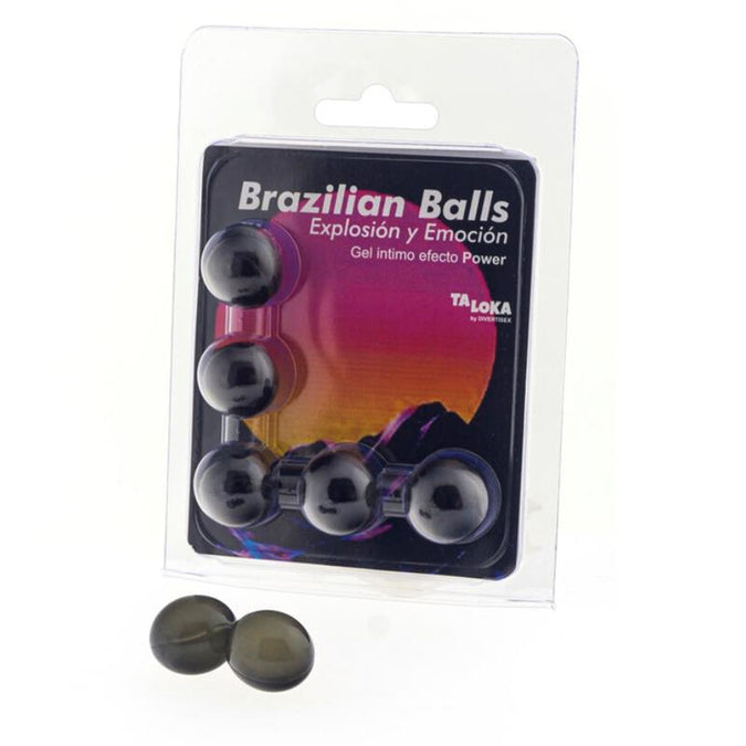 Taloka – 5 Braziliaanse ballen met krachtig effect en opwindende gel
