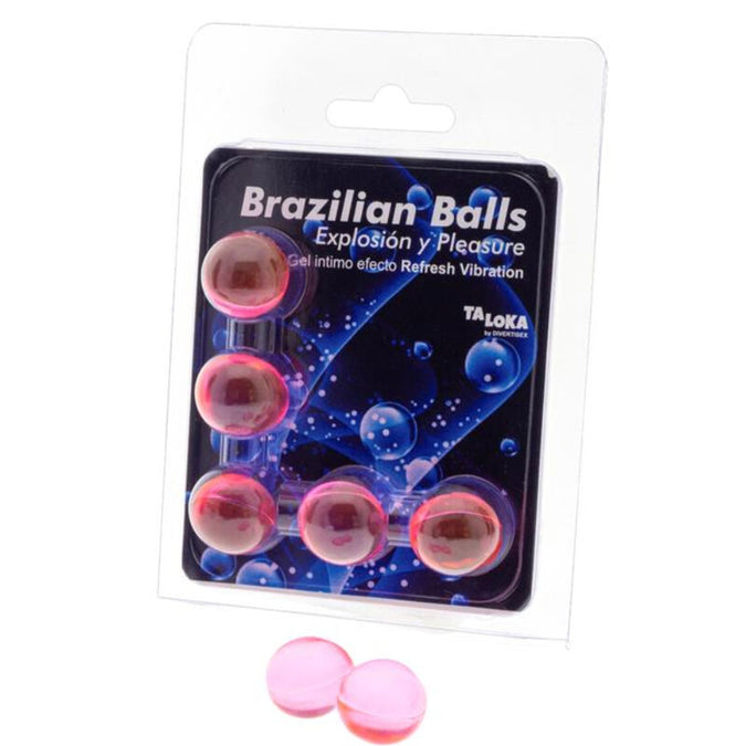 Taloka – 5 Brazilian Balls Refresh Vibrating Effect Exciting Gel