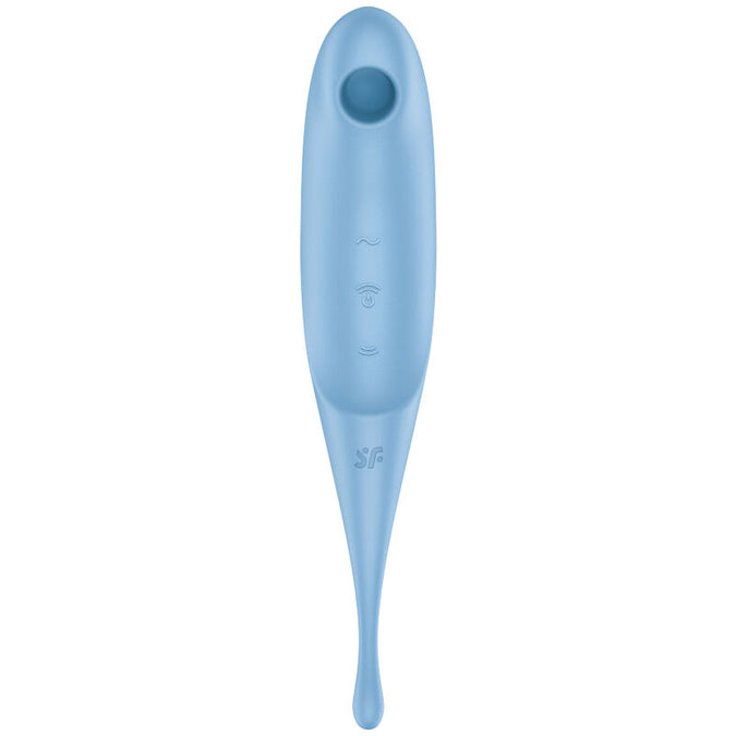 SATISFYER - TWIRLING PRO LUCHTDRUKSTIMULATOR & VIBRATOR BLAUW