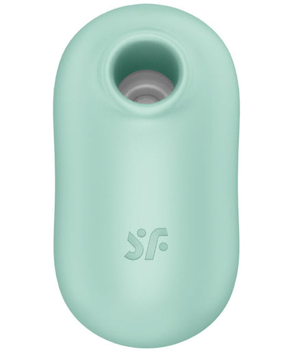 SATISFYER - PRO TO GO 2 DOUBLE AIR PULSE STIMULATOR & VIBRATOR GREEN
