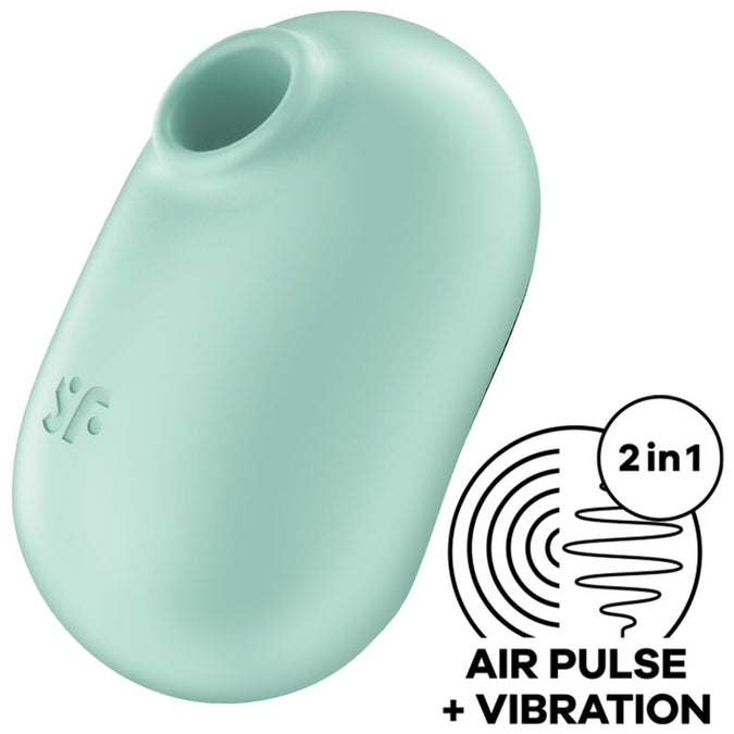 Satisfyer – Pro to Go 2 Double Air Pulse Stimulator & Vibrator Green