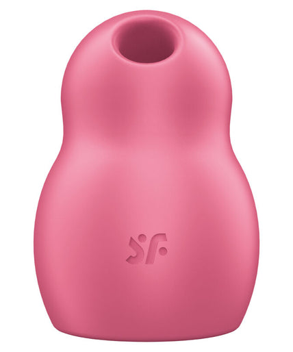 SATISFYER - PRO TO GO 1 DOUBLE AIR PULSE STIMULATOR & VIBRATOR RED