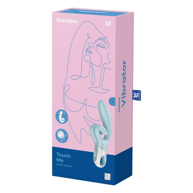 SATISFYER - TOUCH ME RABBIT VIBRATION BLAUW