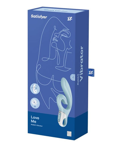 SATISFYER - LOVE ME RABBIT VIBRATION BLUE
