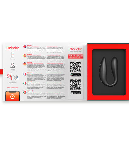 ONINDER - LISBOA BLACK G-POINT & CLITORIS STIMULATOR - FREE APP