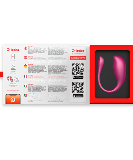 ONINDER - NAIROBI VIBRATING EGG PINK - FREE APP