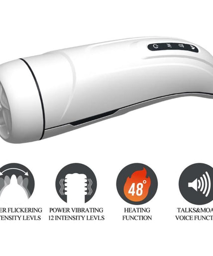 PRETTY LOVE - MARISSA MALE MASTURBATOR VIBRATION, HEAT, VOICE AND SUCTION