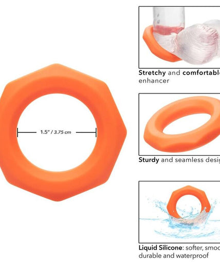 CALEXOTICS - ALPHA SEXAGON RING ORANGE