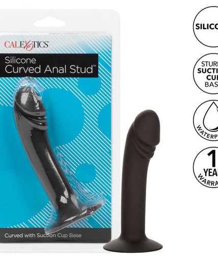 CalExotics – Silicone Curved Anal Stud with Suction Cup