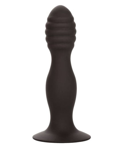 CalExotics – Silicone Ribbed Anal Stud with Suction Cup