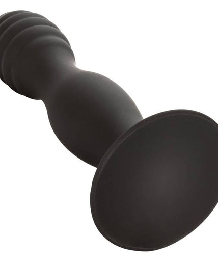 CalExotics – Silicone Ribbed Anal Stud with Suction Cup