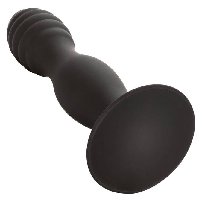CalExotics – Silicone Ribbed Anal Stud with Suction Cup